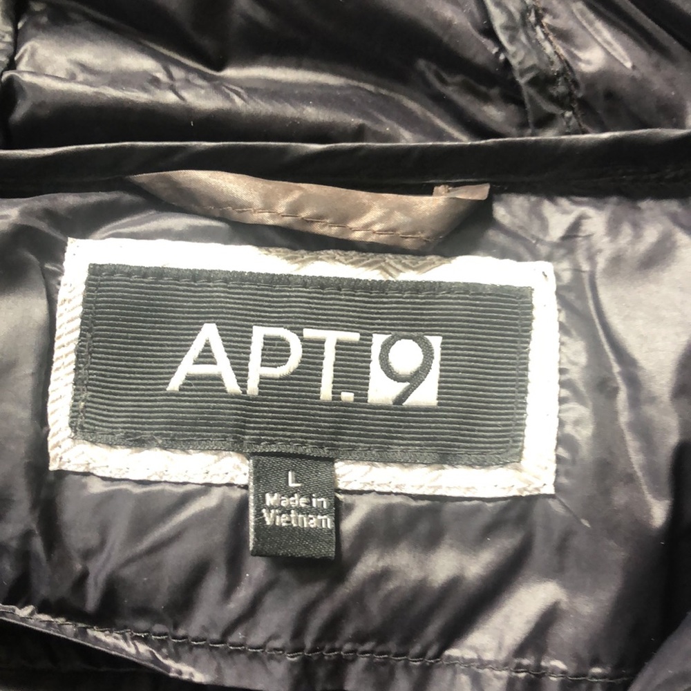 Beautiful shimmery brown Apt. 9 packable puffer L - Picture 3 of 5